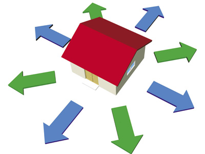 Chọn hướng nhà tốt theo cửa chính để gặp nhiều may mắn