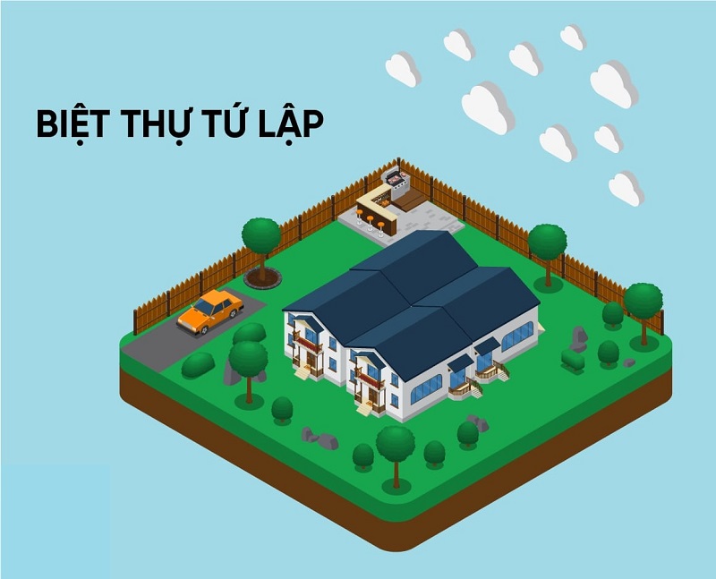 Biệt thự tứ lập là gì và những đặc điểm cần nắm rõ?