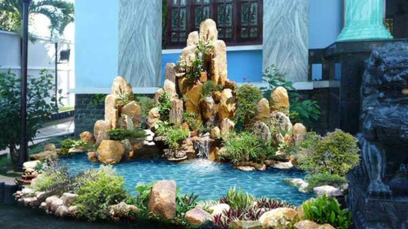 Tổng hợp những vị trí đặt hòn non bộ trước nhà mang lại may mắn