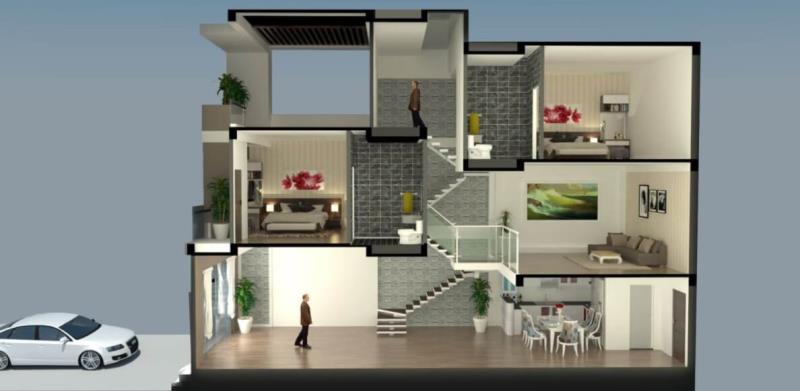 Xây nhà lệch tầng là gì? Nhà lệch tầng có ưu điểm và nhược điểm gì?