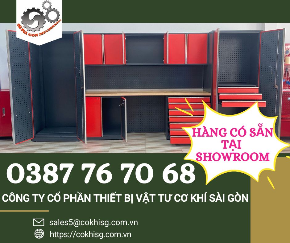 Tủ chứa dụng cụ đồ nghề garage 7 chi tiết