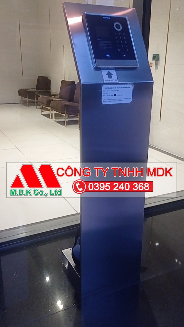 Kiosk tra cứu thông tin thép sơn tĩnh điện-mdk