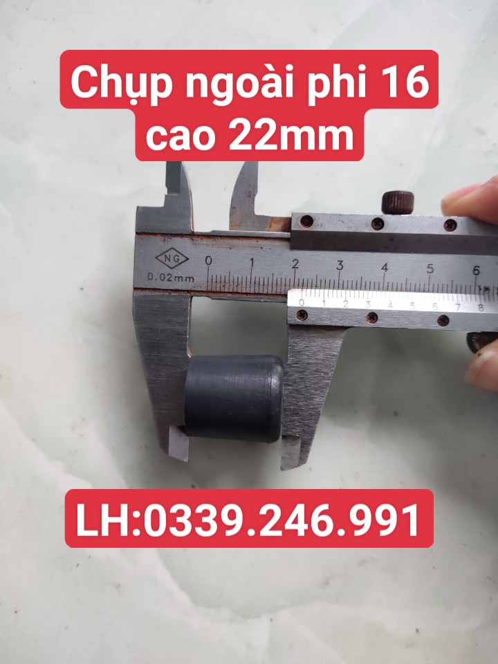 Chụp ngoài phi 16, bịt đầu sắt hộp, ủng ngoài 