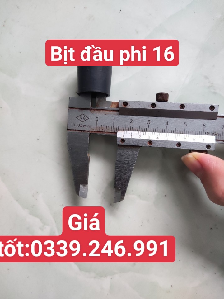Chụp ngoài phi 16, bịt đầu sắt hộp, ủng ngoài 