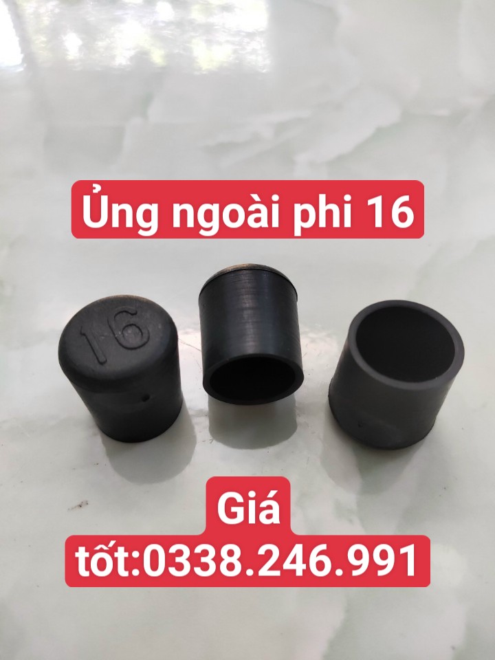 Chụp ngoài phi 16, bịt đầu sắt hộp, ủng ngoài 