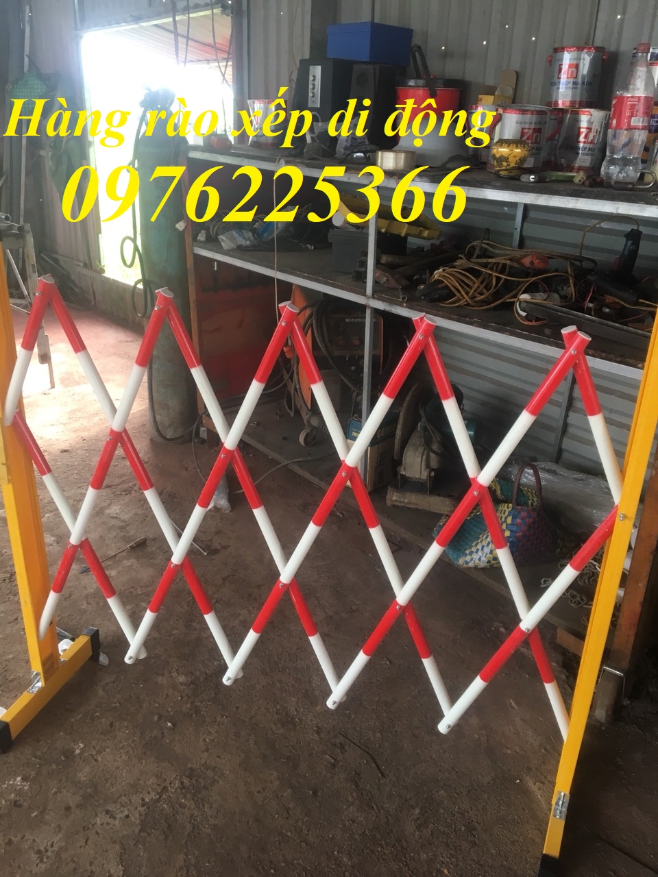 Hàng rào xếp di động kéo tay ,hàng rào xếp sắt chữ T