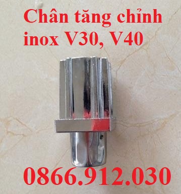 Chân tăng chỉnh inox, inox bọc nhựa giá rẻ