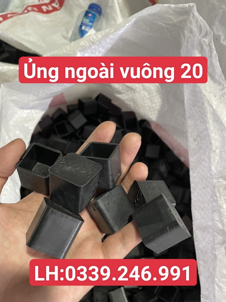 ung chup nhụa, chụp hàng rào sắt, bịt đầu sắt hộp