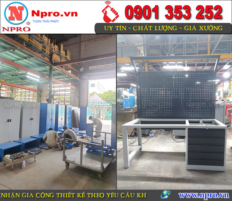 Bàn thao tác, bàn nguội, bàn cơ khí chất lượng - NPRO