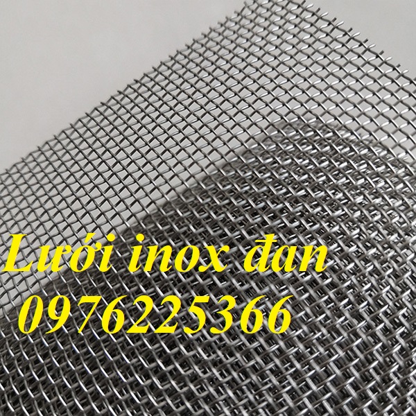Lưới đan inox ,lưới đan cán sóng inox ô 10x10