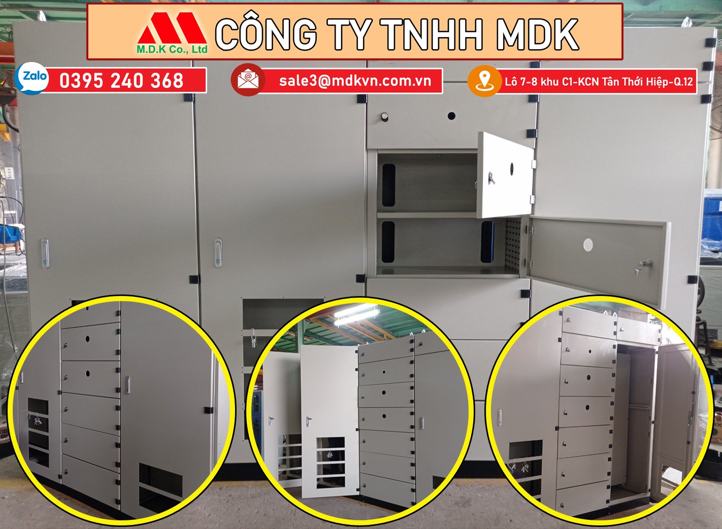 Tủ điện thép sơn tĩnh điện-inox 304 -MDK chuẩn