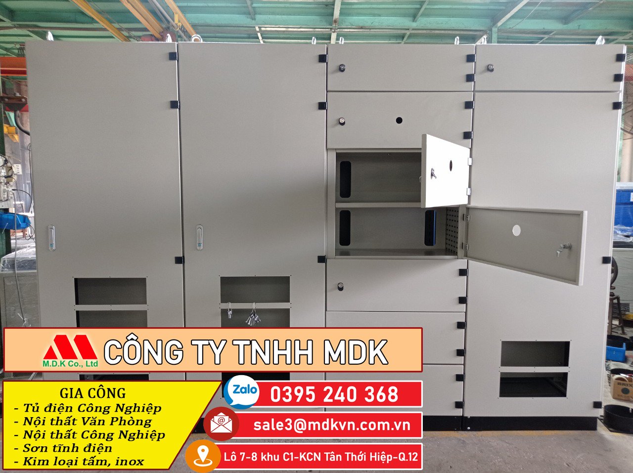 Tủ điện thép sơn tĩnh điện-inox 304 -MDK chuẩn