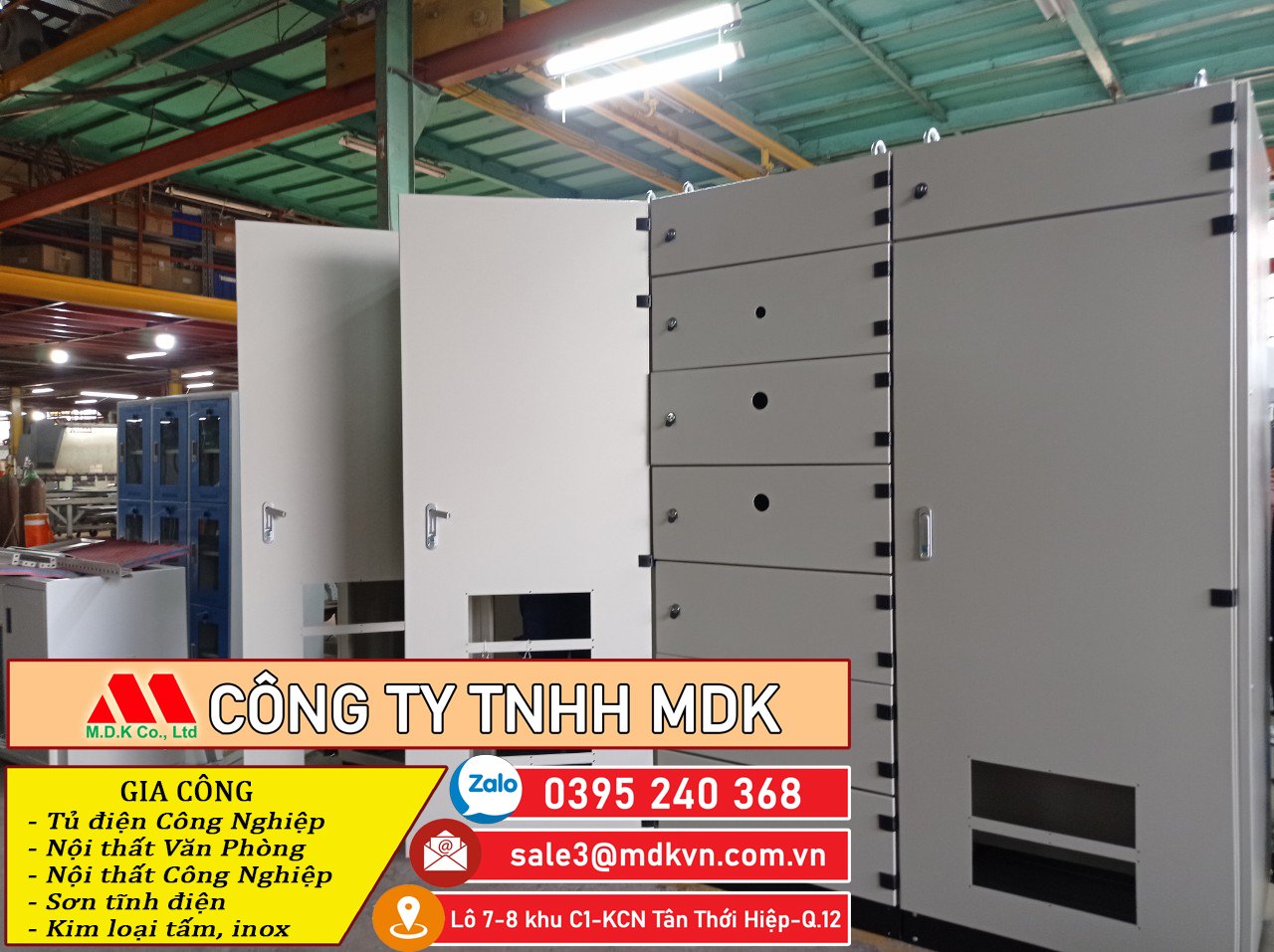 Tủ điện thép sơn tĩnh điện-inox 304 -MDK chuẩn