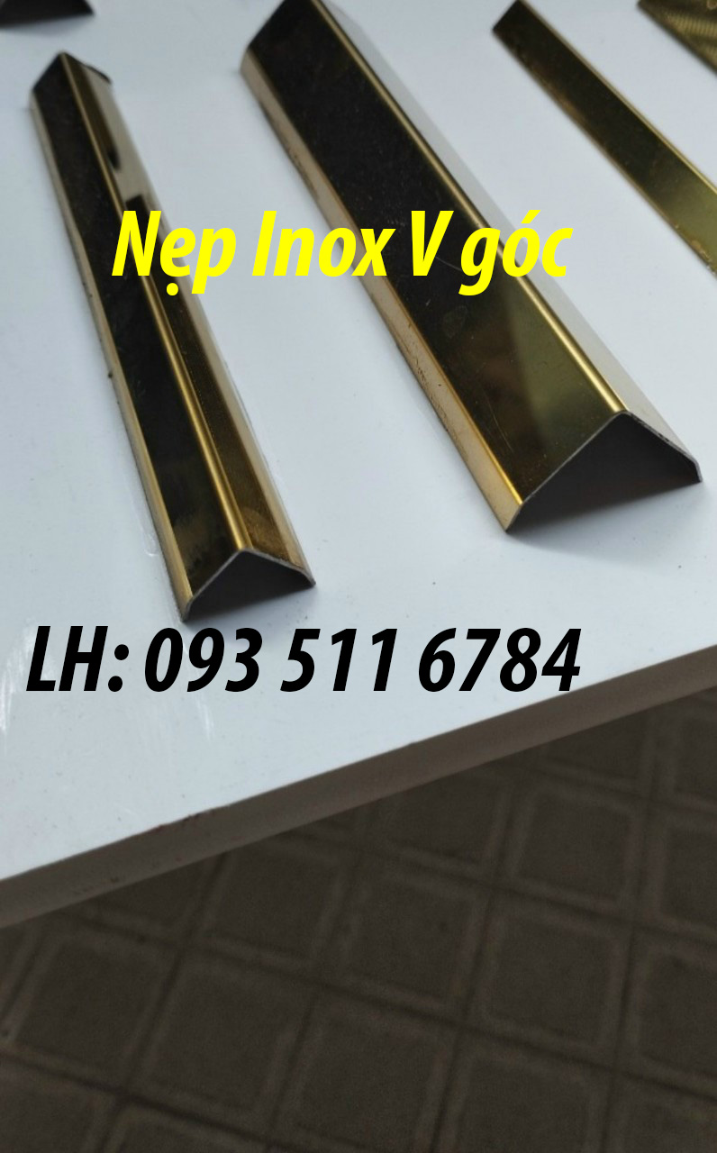 Nẹp trang trí V góc tường nẹp V inox nội thất