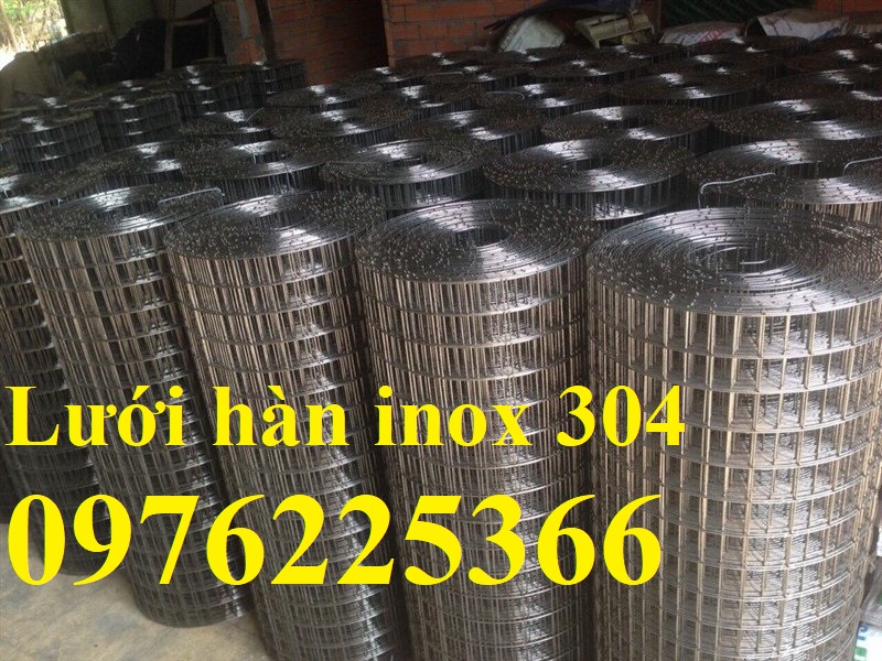 Lưới hàn inox 304 dây 1ly,2ly,3ly ô 10x10,15x15,20x20,25x25