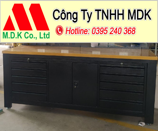 Bàn thao tác công nghiệp thép sơn tĩnh điện-MDK