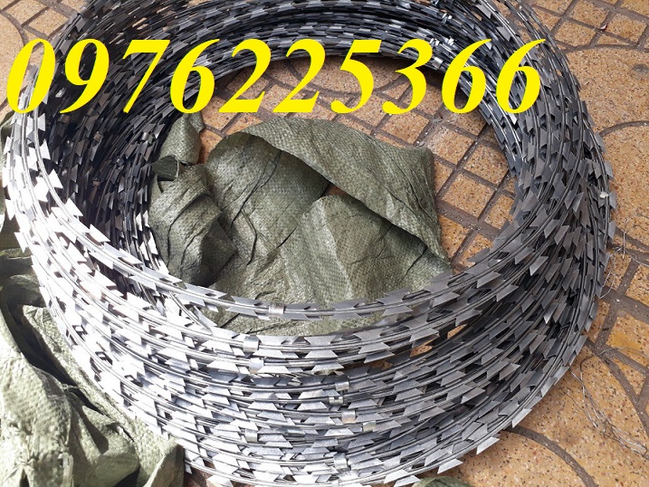Dây kẽm gai hình dao giá mới hôm nay ,báo giá dây kẽm gai hình dao
