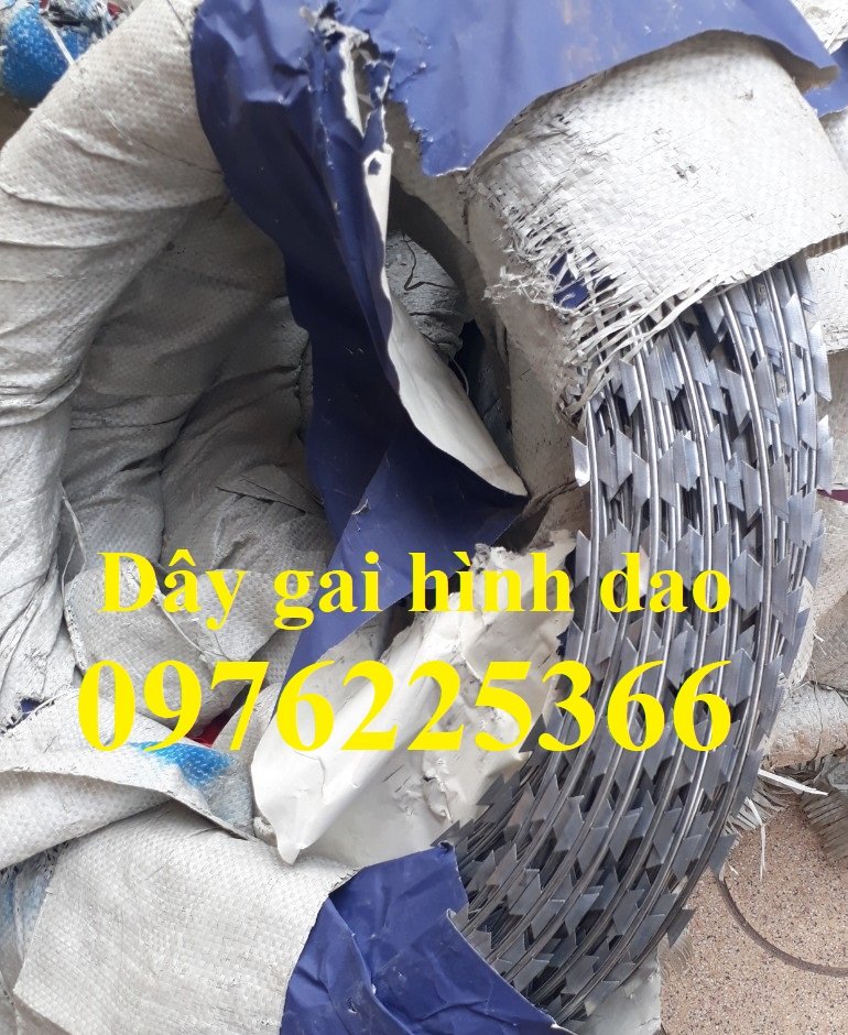 Dây kẽm gai hình dao giá mới hôm nay ,báo giá dây kẽm gai hình dao
