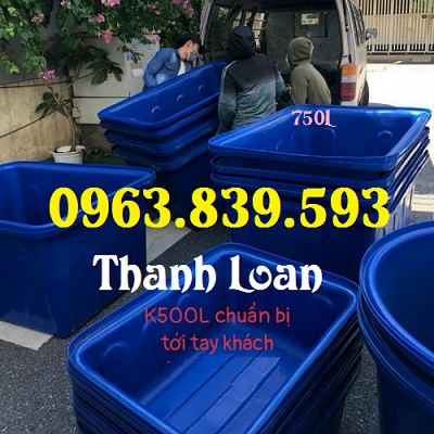 Thùng nuôi cá 750L chữ nhật / 0963 839 593 Ms.Loan