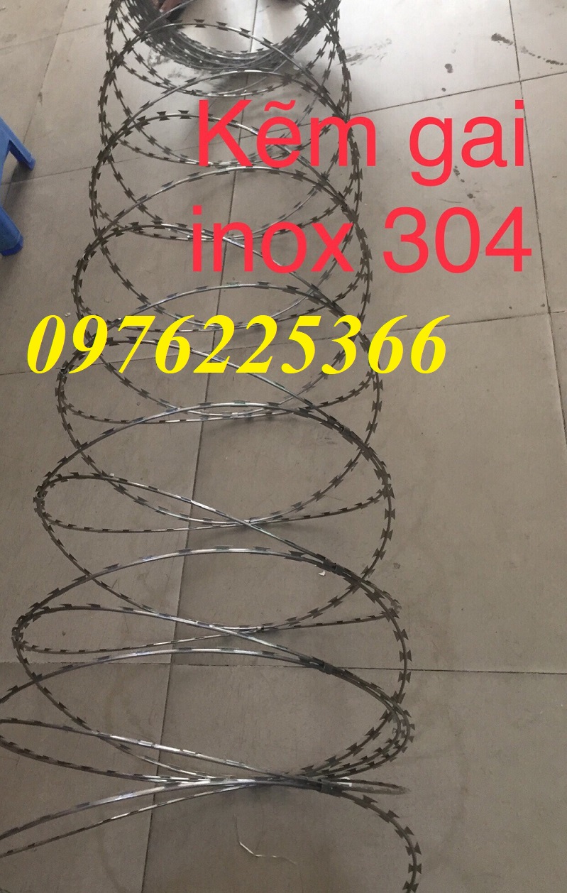 Cung cấp dây kẽm gai hình dao inox 304 tại Hà Nội 