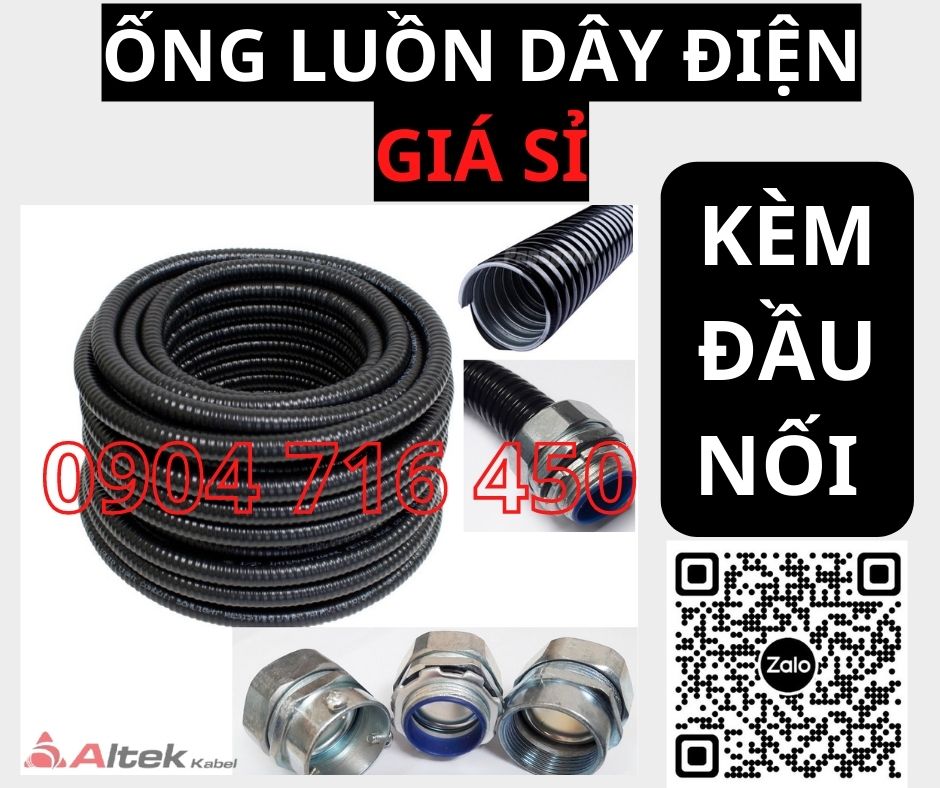 Ống luồn dây cáp lõi thép bọc nhựa PVC Altek Kabel