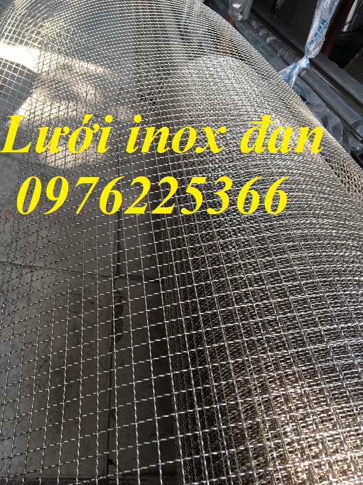 Lưới đan inox 304 ô vuông 5x5,lưới inox đan ô 5x5