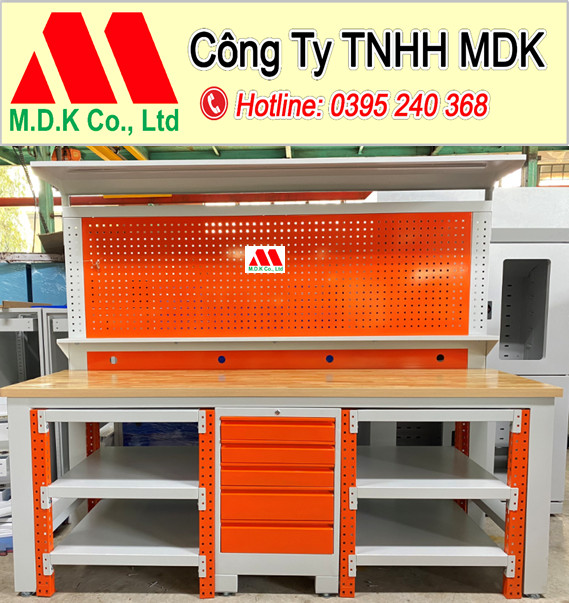 Bàn thao tác work bench  thép sơn tĩnh điện-MDK