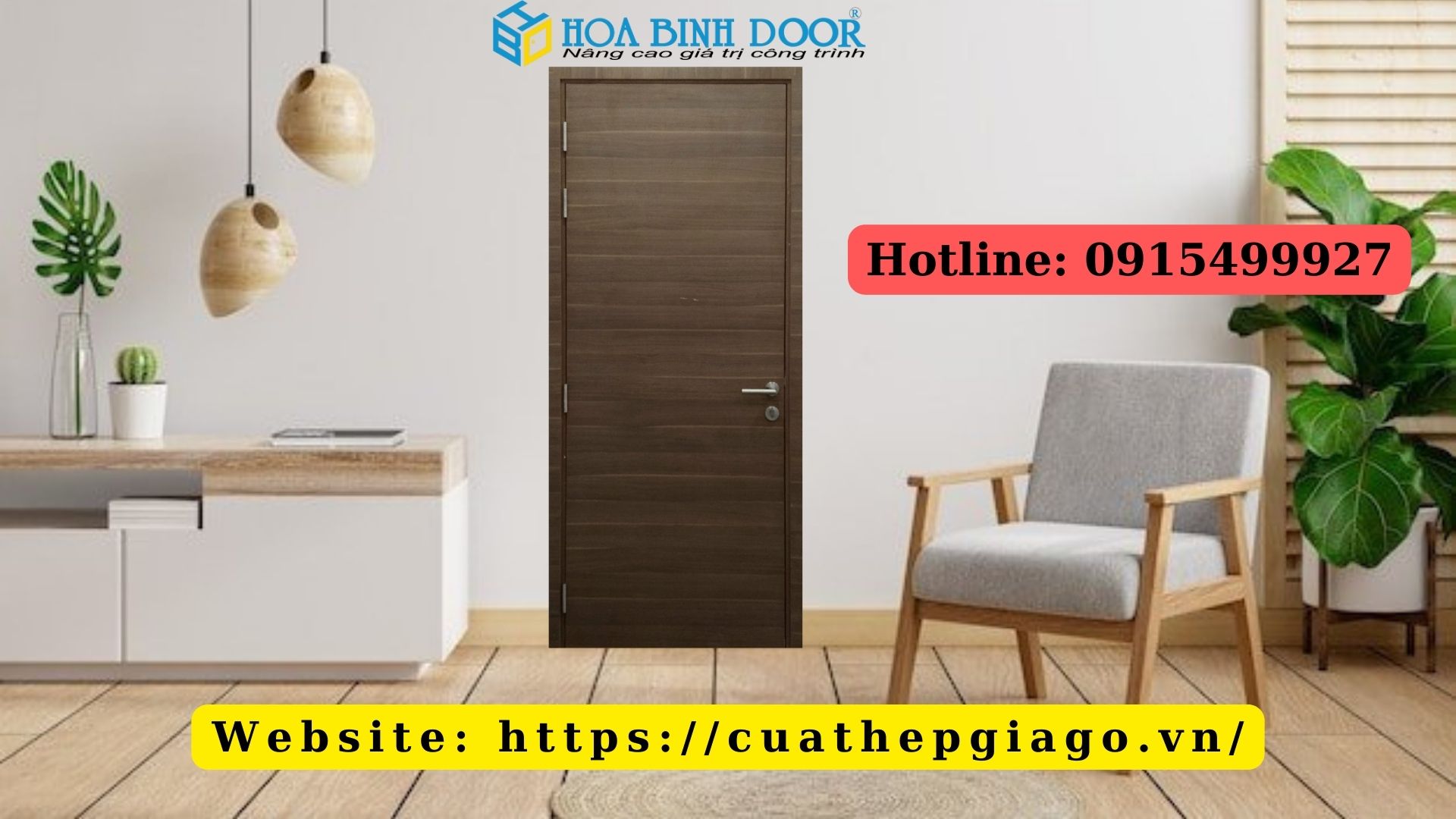 Cửa gỗ công nghiệp MDF Melamine/ Cửa gỗ công nghiệp giá rẻ