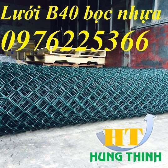 Lưới b40 bọc nhựa khổ 1m6-Lưới thép Hưng Thịnh 