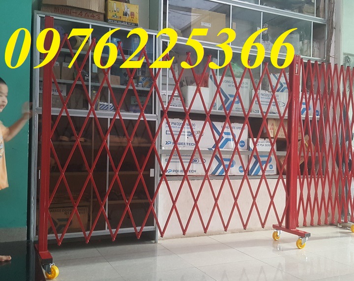 Hàng rào xếp sắt có bánh xe-Hàng rào xếp di động