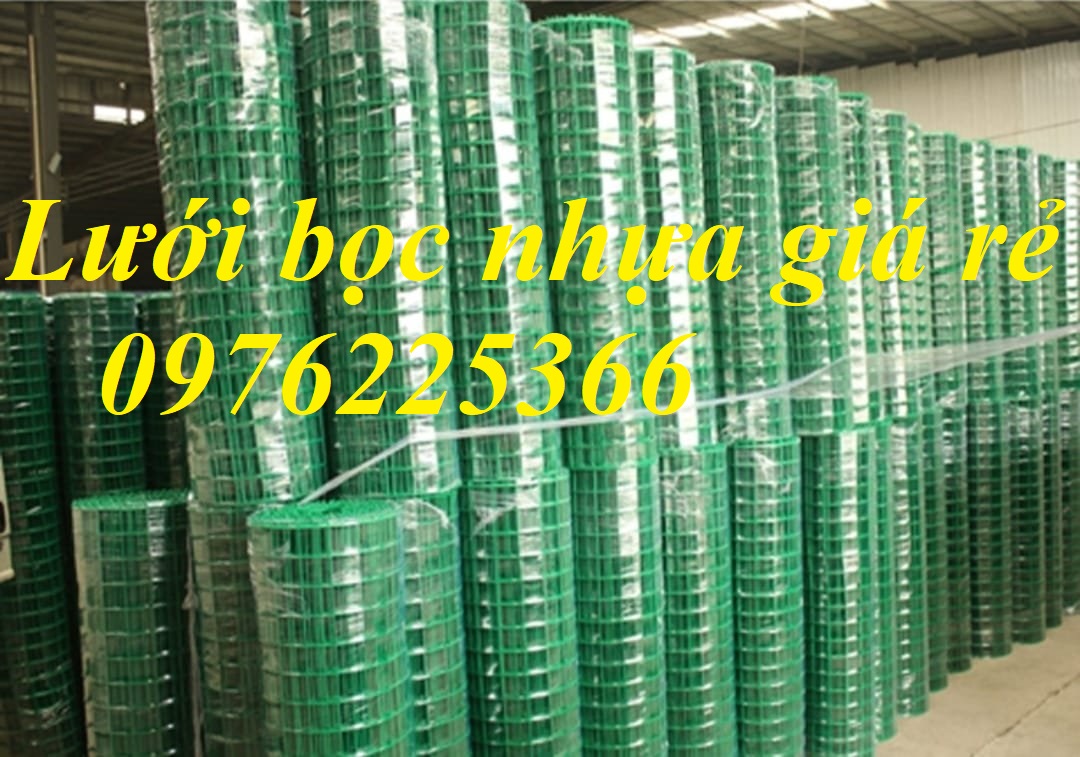 Lưới thép hàn bọc nhựa -Lưới kẽm bọc nhựa 
