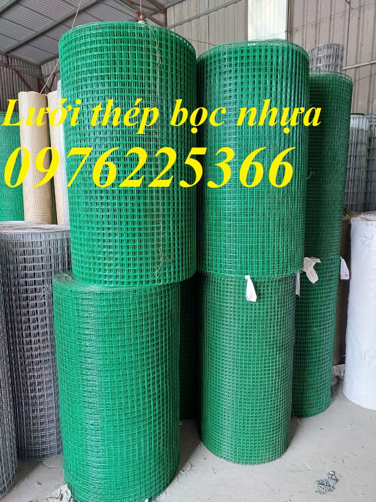 Lưới thép hàn bọc nhựa -Lưới kẽm bọc nhựa 