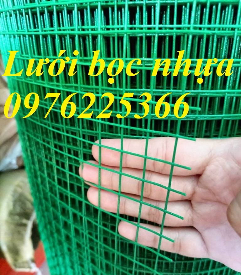 Lưới kẽm bọc nhựa-Lưới thép hàn bọc nhựa PVC