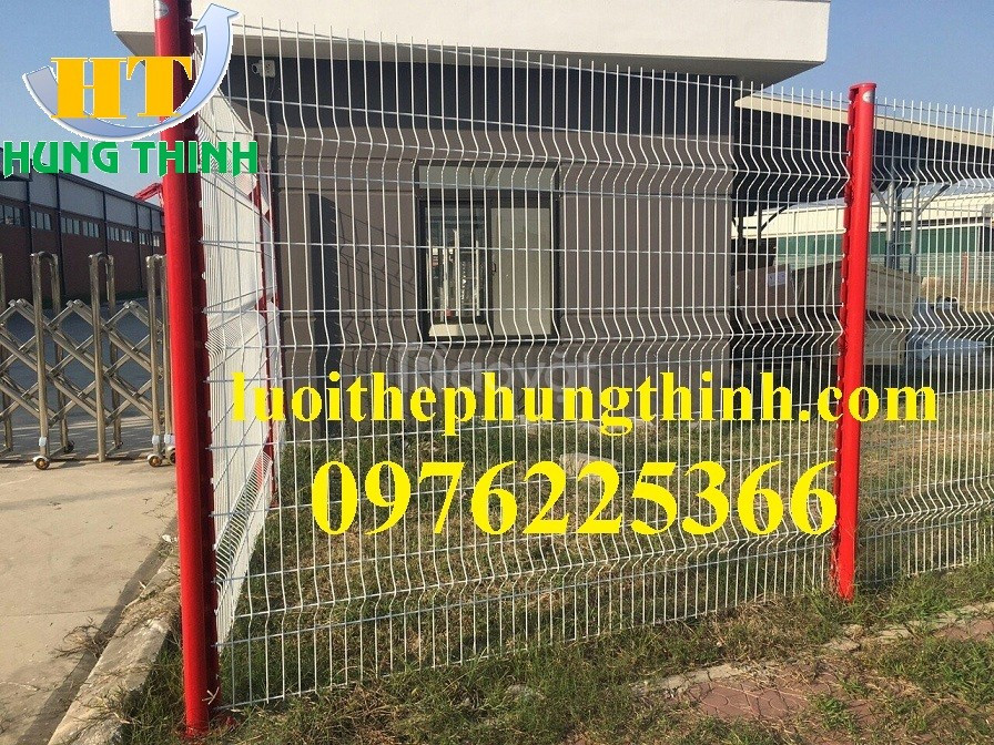 Mẫu hàng rào chấn sóng trên thân -Hàng rào lưới thép hàn