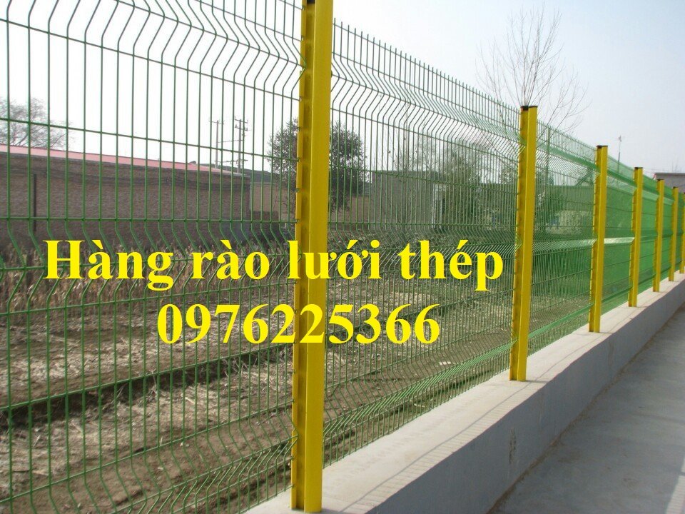 Hàng rào chấn sóng trên thân-các mẫu hàng rào lưới thép hàn