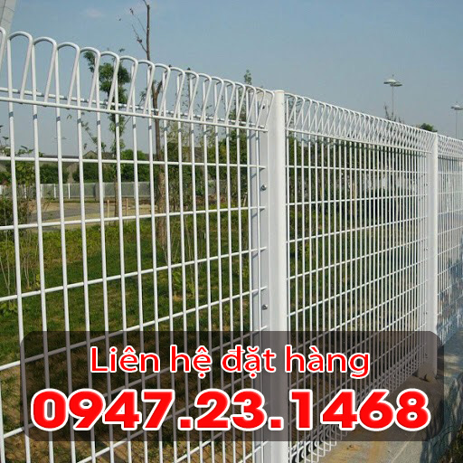 Lưới thép hàn - Hàng rào lưới thép hàn mạ kẽm điện phân sơn tĩnh điện