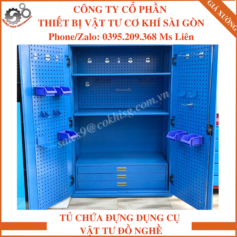 TỦ CHỨA DỤNG CỤ VẬT TƯ ĐỒ NGHỀ GIÁ TỐT TẠI XƯỞNG