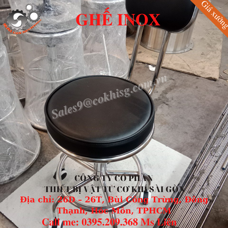GHẾ INOX GIÁ TỐT TẠI XƯỞNG CƠ KHÍ SÀI GÒN