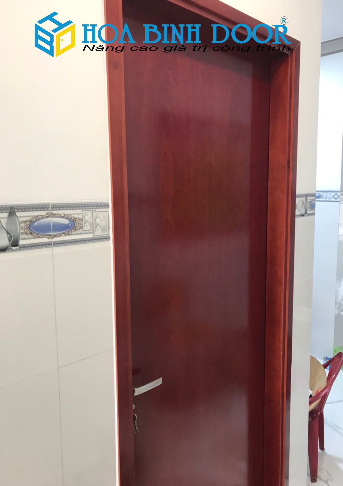 Cửa gỗ MDF veneer phòng ngủ tại quận 9    