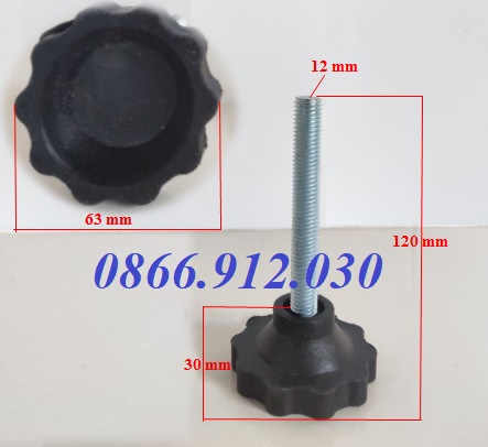 Bulong chân đế nhựa tăng giảm chiều cao chân bàn ghế
