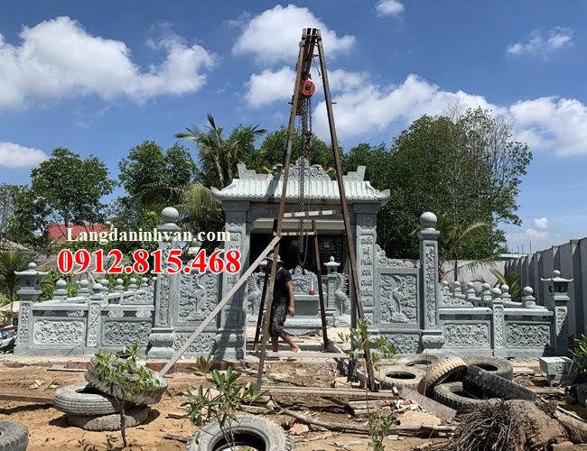 Khu lăng mộ đá tại Quảng Ninh - Thiết kế xây khuôn viên nghĩa trang