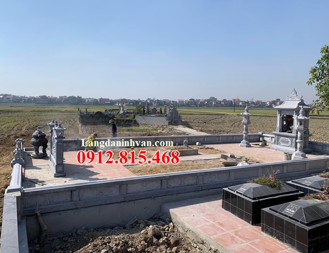 Khu lăng mộ đá tại Quảng Ninh - Thiết kế xây khuôn viên nghĩa trang