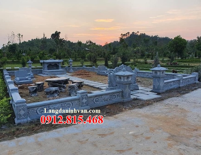 Khu lăng mộ đá tại Quảng Ninh - Thiết kế xây khuôn viên nghĩa trang