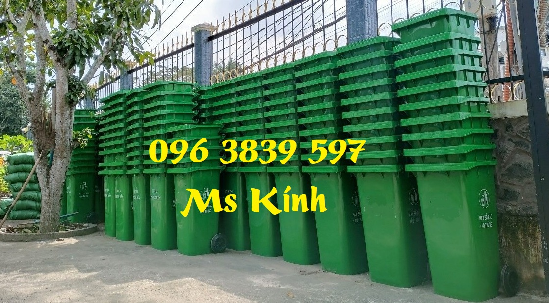 Bán thùng rác nhựa 120l, 240l, 660l, thùng rác công cộng - 0963839597