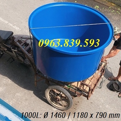 Thùng nuôi cá ngoài trời, thùng nhựa lớn / 0963.839.593