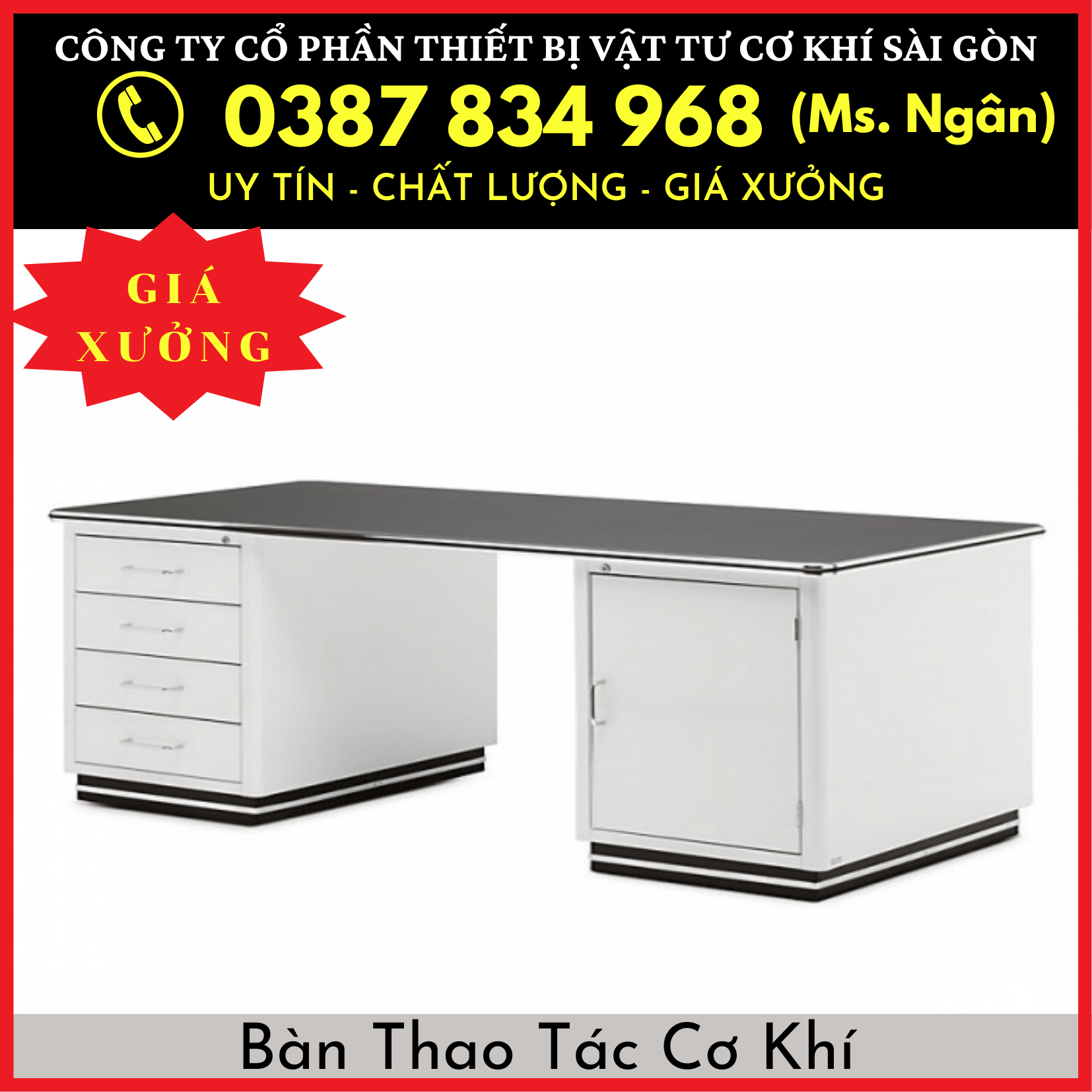 Bàn thao tác cơ khí giá tốt nhất thị trường