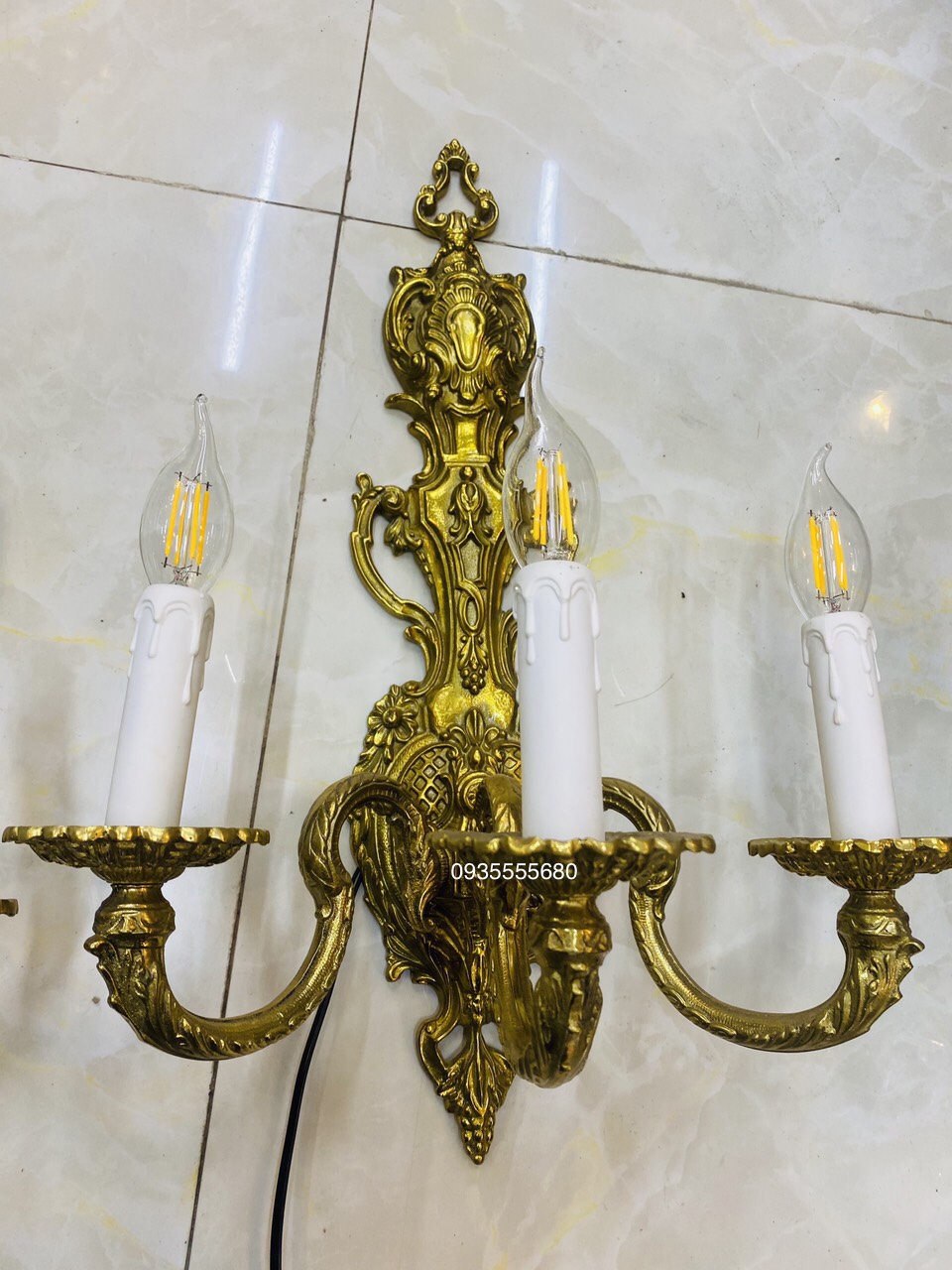 Giao lưu bộ đèn tường đồng sang trọng