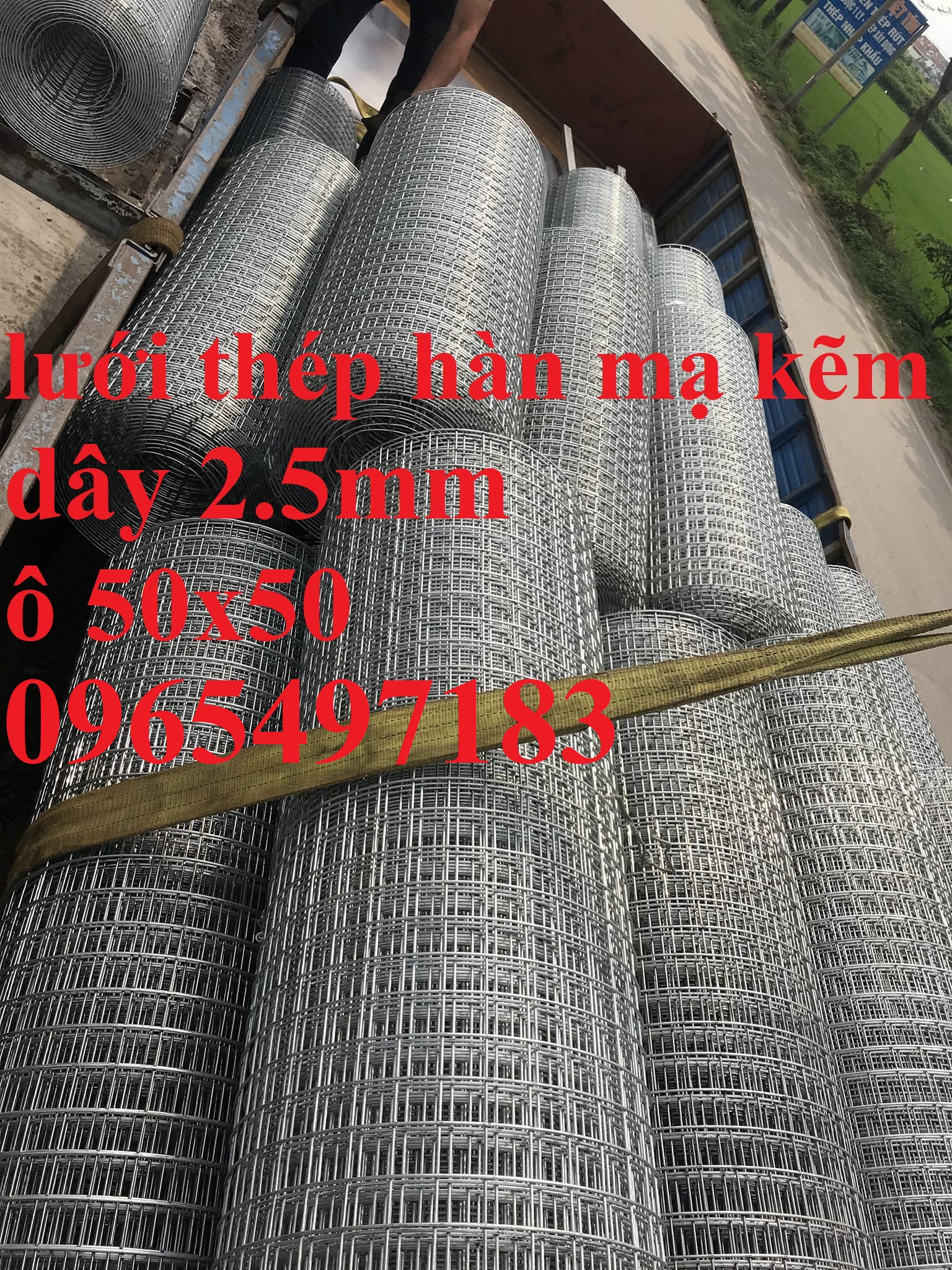 Lưới thép hàn 2 ly, 2.5ly , 3 ly , 4ly mạ kẽm ô vuông 50x50mm