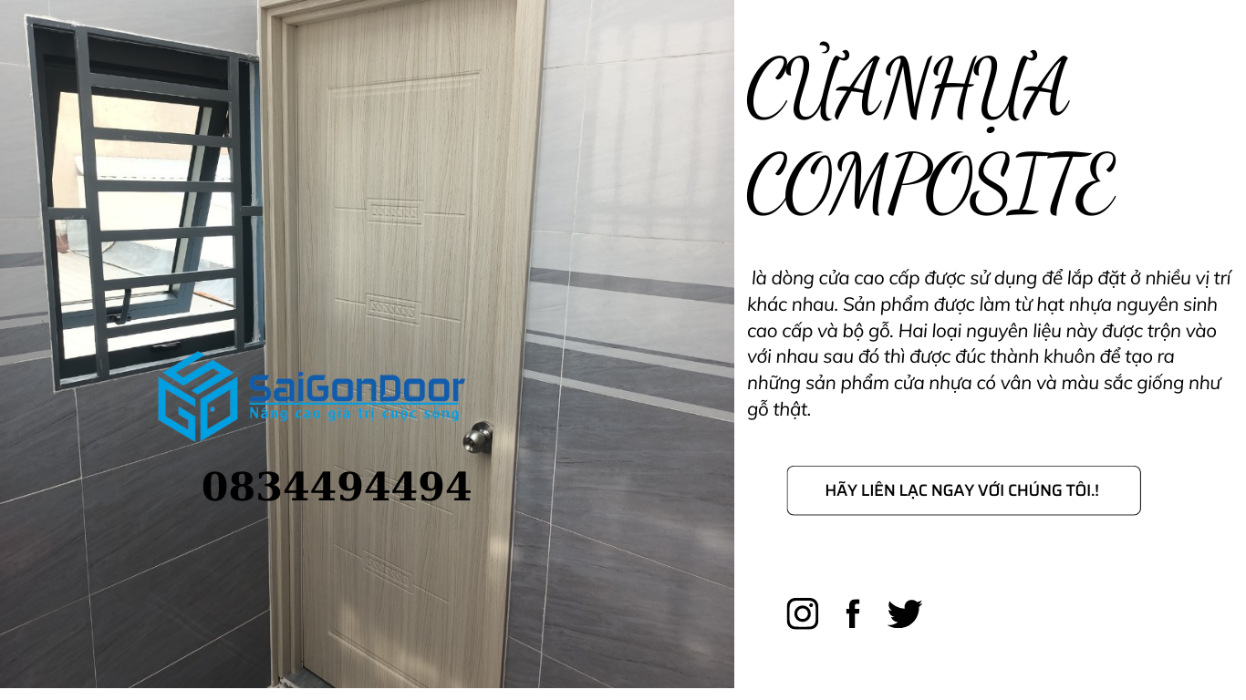 BÁO GIÁ CỬA NHỰA GỖ COMPOSITE TẠI SAIGONDOOR