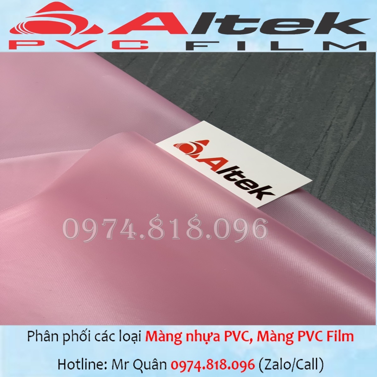 Màng nhựa pvc trong - dẻo - rẻ Altek Pvc film